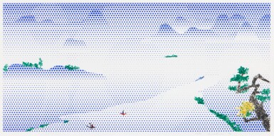 View full screen - View 1 of Lot 59. Landscape with Boats (Corlett 302).