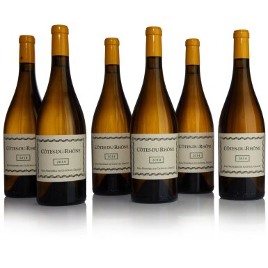 View full screen - View 1 of Lot 252. Côtes du Rhône Blanc 2014 Château Grillet (6 BT).