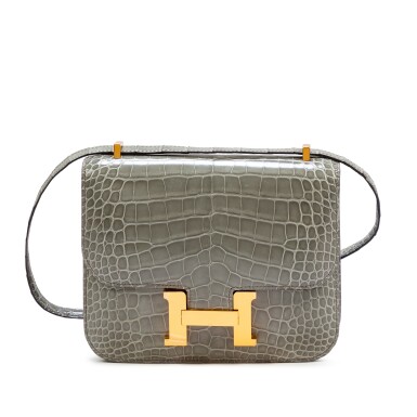 View full screen - View 1 of Lot 719. Gris Ciment Alligator Mississippiensis Constance 18 Gold Hardware, 2022.