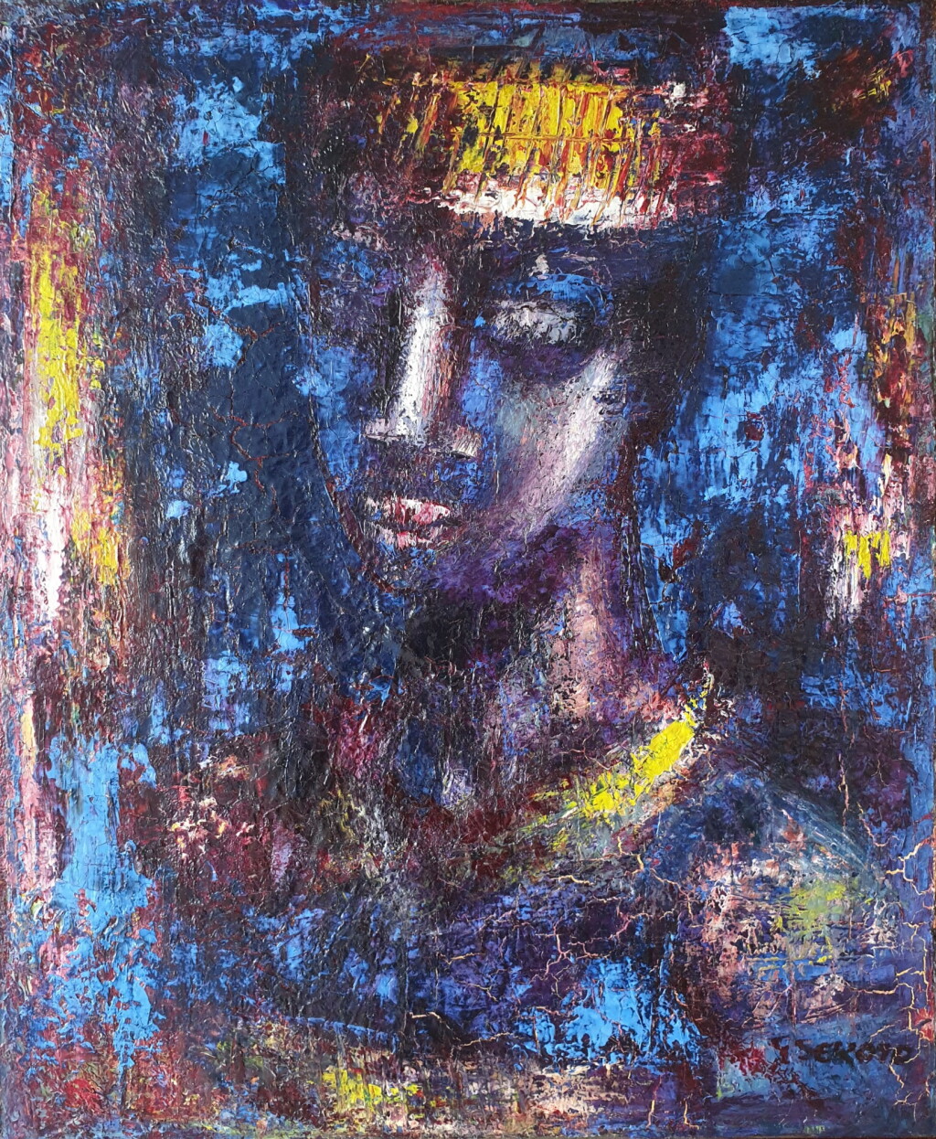 View full screen - View 1 of Lot 88. Portrait Bleu.