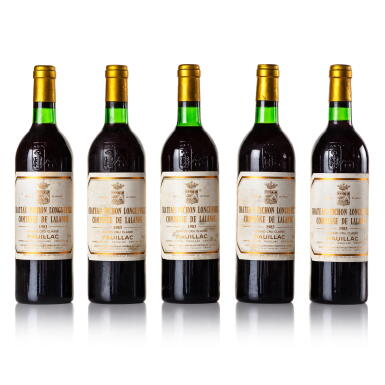 View full screen - View 1 of Lot 396. Château Pichon Longueville, Lalande 1983 (10 BT).