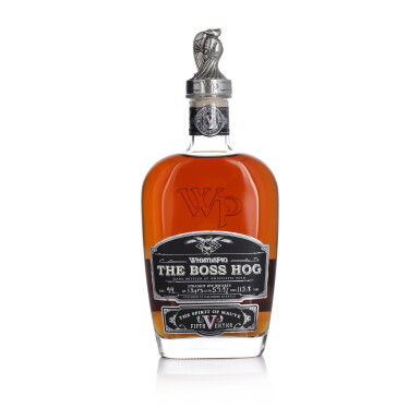 View full screen - View 1 of Lot 668. WhistlePig The Boss Hog 5th Edition "The Spirit Of Mauve" 13 Year Old 115.8 Proof NV (1 BT 75cl).