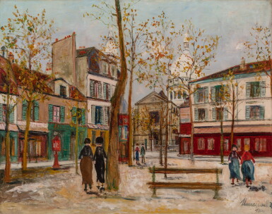 View full screen - View 1 of Lot 99. Place du Tertre à Montmartre.