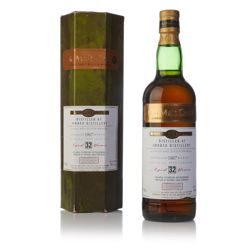View full screen - View 1 of Lot 52. Ardbeg Douglas Laing Old Malt Cask 32 Year Old 49.0 abv 1967 (1 BT 70cl).