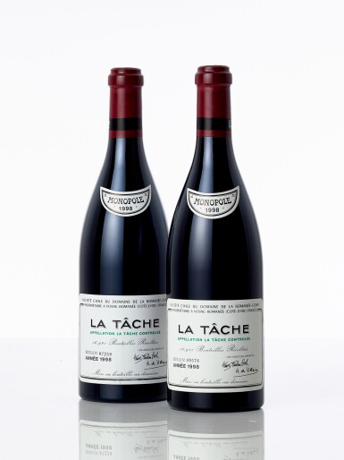 View full screen - View 1 of Lot 6420. La Tâche 1998 Domaine de la Romanée-Conti (8 BT).