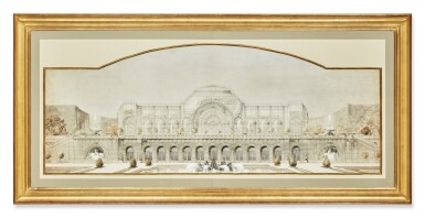 View full screen - View 1 of Lot 254. An Architectural Design for a Glass Pavilion.