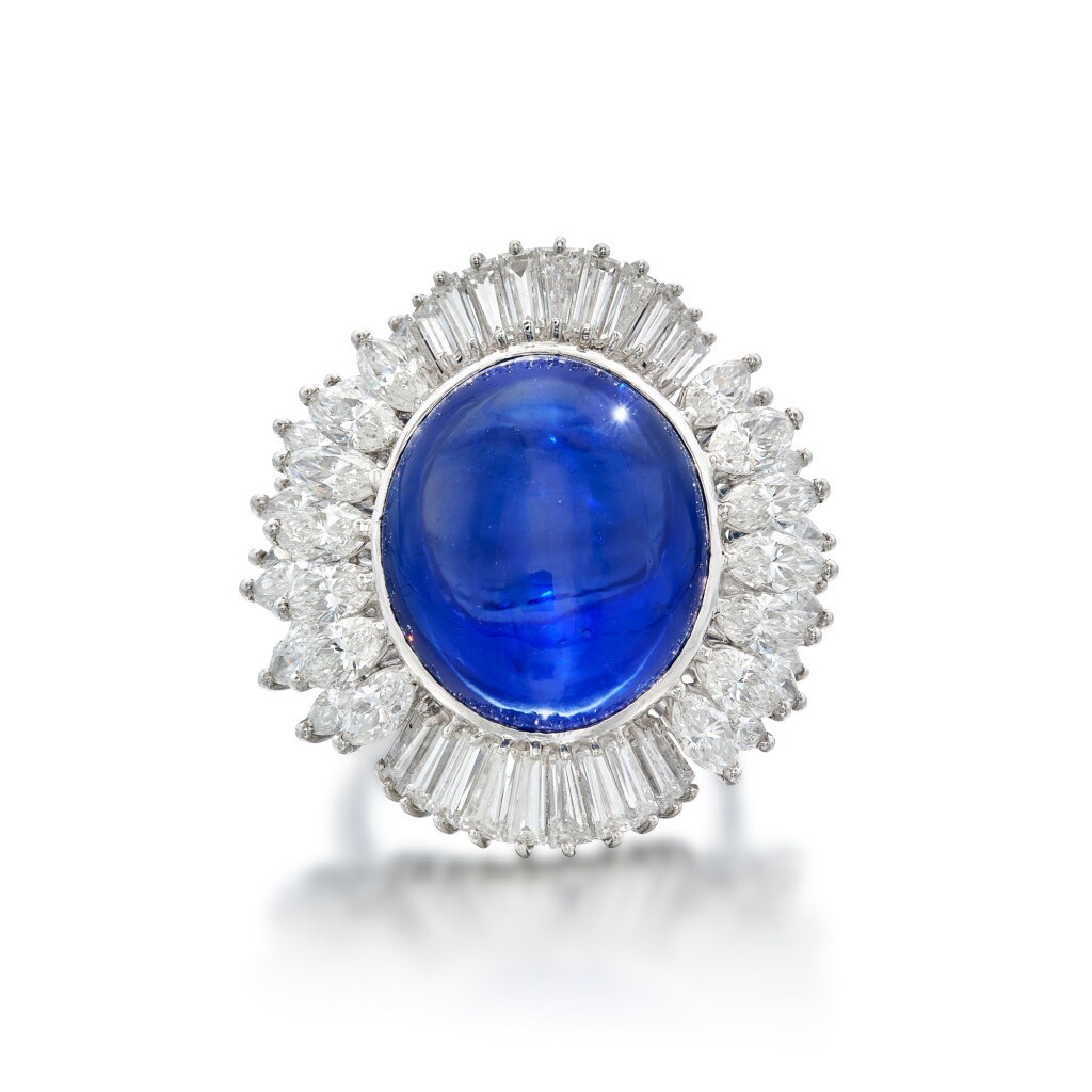 View full screen - View 1 of Lot 271. Sapphire and Diamond Ring.