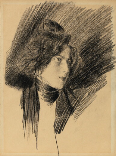 View full screen - View 1 of Lot 193. GIOVANNI BOLDINI | ELÉGANTE AU FOULARD.