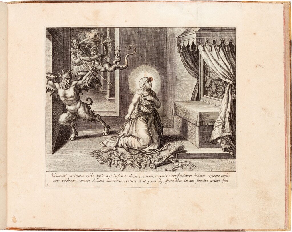 View full screen - View 1 of Lot 169. Vita B. virginis Teresiae, Antwerp, 1613, vellum-backed boards.