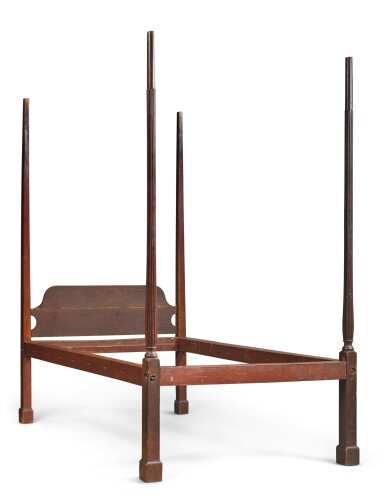 View full screen - View 1 of Lot 67. Chippendale Mahogany Bedstead, Philadelphia, Circa 1780.