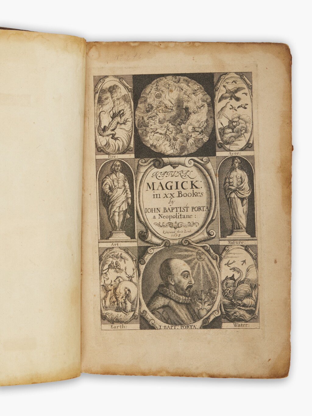 View full screen - View 1 of Lot 176. Porta, Giovanni Battista della | Natural Magick, first edition in English.