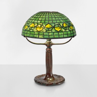 View full screen - View 1 of Lot 6. "Vine Border" Table Lamp.