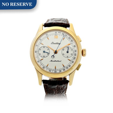 View full screen - View 1 of Lot 210. MONTBRILLANT A LIMITED SERIES PINK GOLD CHRONOGRAPH WRISTWATCH, CIRCA 1995.