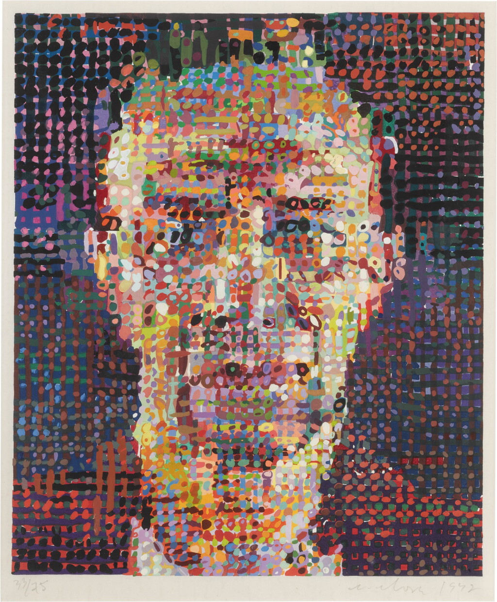 View full screen - View 1 of Lot 224. CHUCK CLOSE | ALEX.