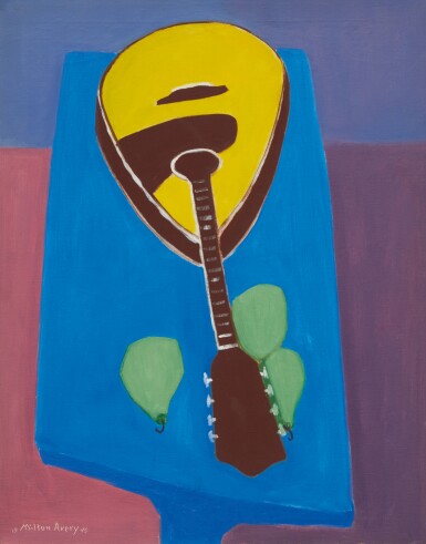 View full screen - View 1 of Lot 14. MILTON AVERY | MANDOLIN WITH PEARS.