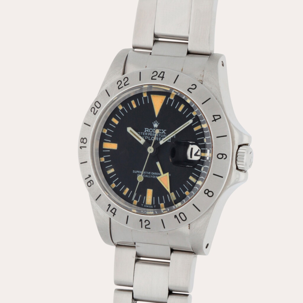 View full screen - View 1 of Lot 343. Explorer II, Reference 1665 | A stainless steel wristwatch with date, 24-hour indication and bracelet | Circa 1978.