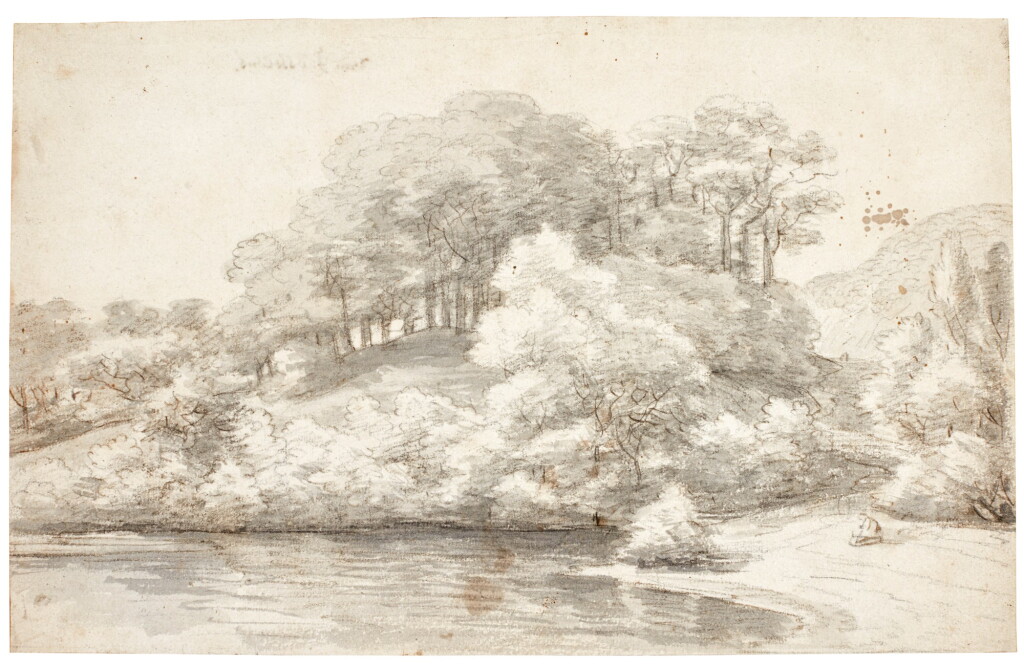 View full screen - View 1 of Lot 169. JACOB ESSELENS | WOODED RIVER LANDSCAPE.