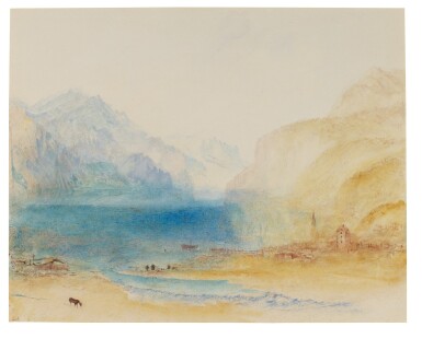 View full screen - View 1 of Lot 65. WILLIAM WARD | Fluelen: Morning (Looking Towards the Lake of Lucerne), after Joseph Mallord William Turner, R.A..