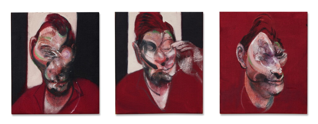 View full screen - View 1 of Lot 120. Three Studies for Portrait of Lucian Freud.