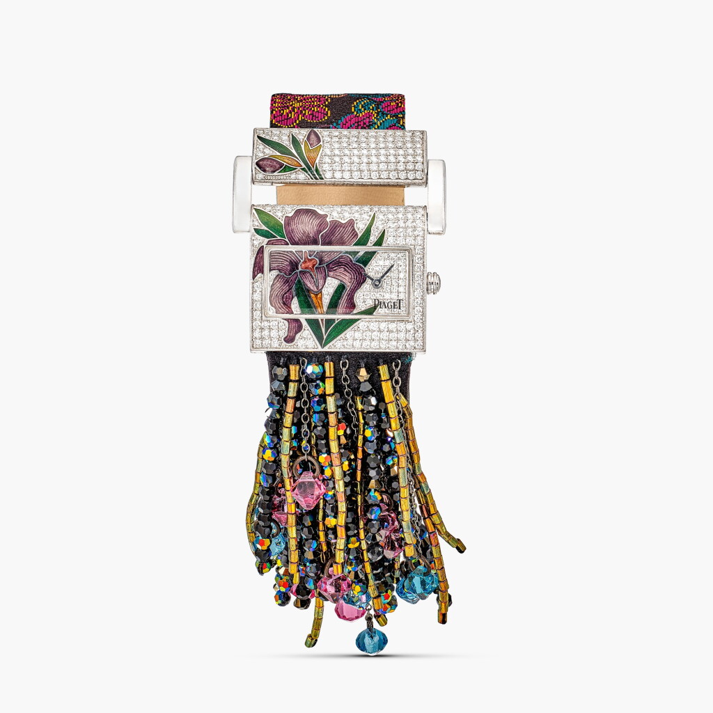 View full screen - View 1 of Lot 1622. Enamel and Diamond ‘Miss Protocol’ Wristwatch | 伯爵 | 琺瑯 配 鑽石 ‘Miss Protocol’ 腕錶.