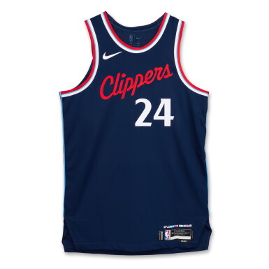 View full screen - View 1 of Lot 135. Norman Powell Los Angeles Clippers 2024-2025 Game Worn Icon Edition Jersey .