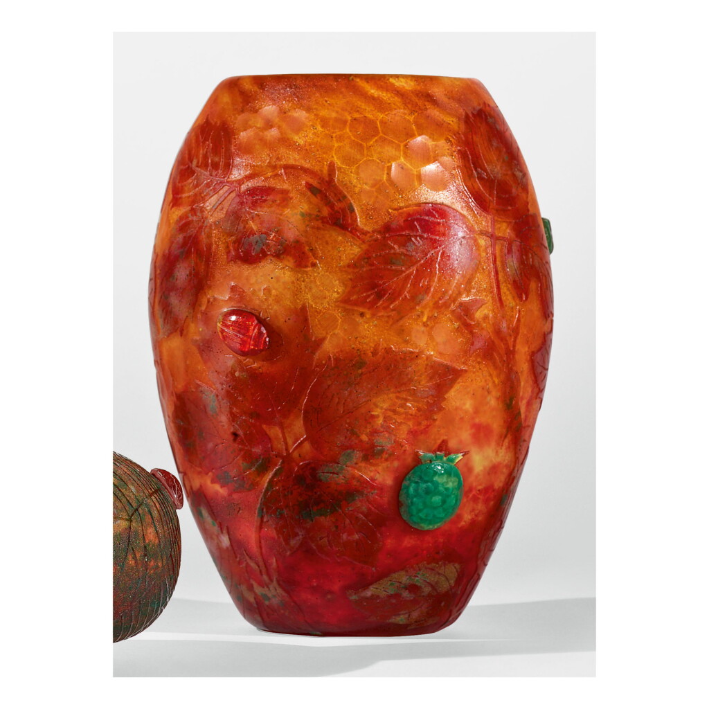 View full screen - View 1 of Lot 100. DAUM | "CHÂTAIGNE" VASE.