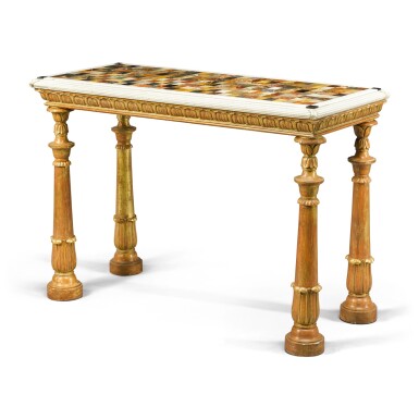 View full screen - View 1 of Lot 71. An Italian specimen marble top, early 19th century.