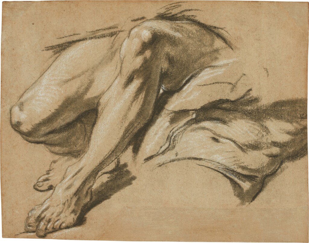 François Boucher — Studies of legs and a torso