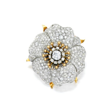 View full screen - View 1 of Lot 111. Chaumet | Diamond Clip-Brooch, France.