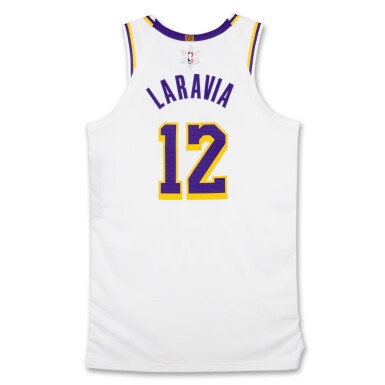 View full screen - View 1 of Lot 34. Jake LaRavia ‘Christmas Day’ Los Angeles Lakers 2025-2026 Game Worn Association Edition Jersey.