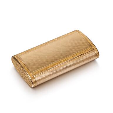 View full screen - View 1 of Lot 1057. A gold snuff box, Victoire Blouzot (veuve Blerzy), Paris, 1808-1813.