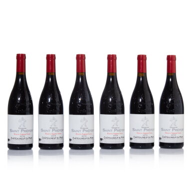 View full screen - View 1 of Lot 310. Châteauneuf du Pape, Réserve Auguste Favier 2016 Saint Préfert (6 BT).
