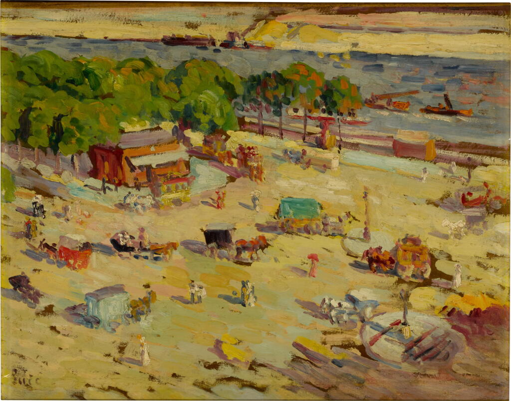View full screen - View 1 of Lot 568. Place de l'Alma, le cirque de Buffalo Bill.