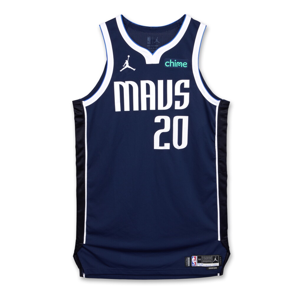 View full screen - View 1 of Lot 111. Kessler Edwards Dallas Mavericks 2024-2025 Emirates NBA Cup Game Issued Statement Edition Jersey .