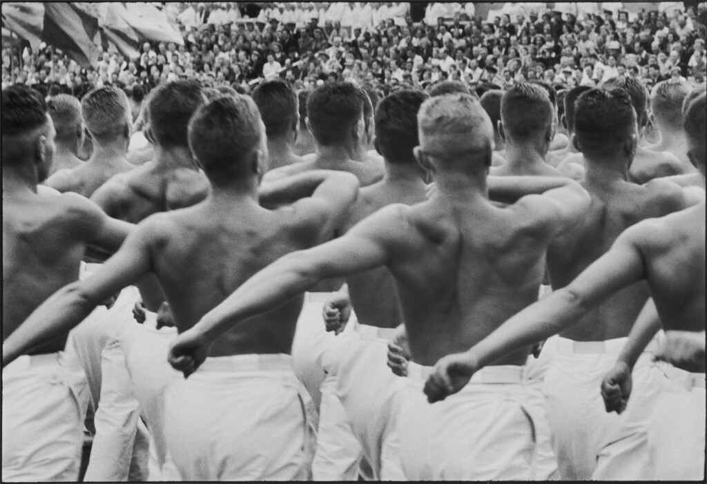 View full screen - View 1 of Lot 68. Gathering of Delegations from all over the Soviet Union to Celebrate the Day of Sports at the Dynamo Stadium, Moscow, Russia.
