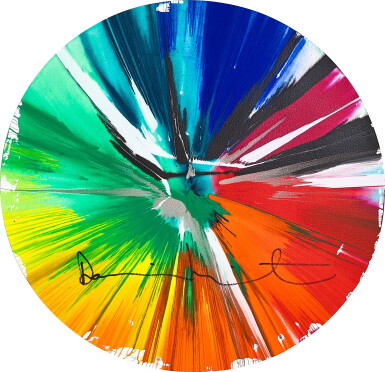 View full screen - View 1 of Lot 1177. Untitled (Circle Spin Painting) | 無題(圓形旋轉畫).