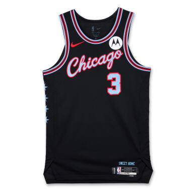 View full screen - View 1 of Lot 55. Josh Giddy Chicago Bulls 2025-2026 Game Worn City Edition Jersey.
