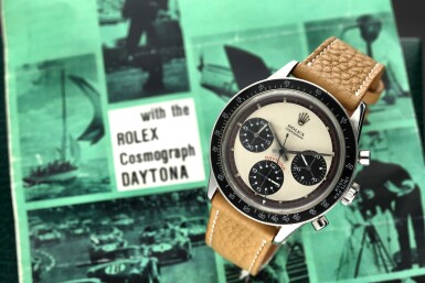 View full screen - View 1 of Lot 14. Reference 6241 'Paul Newman' Daytona A stainless steel chronograph wristwatch, Circa 1968.