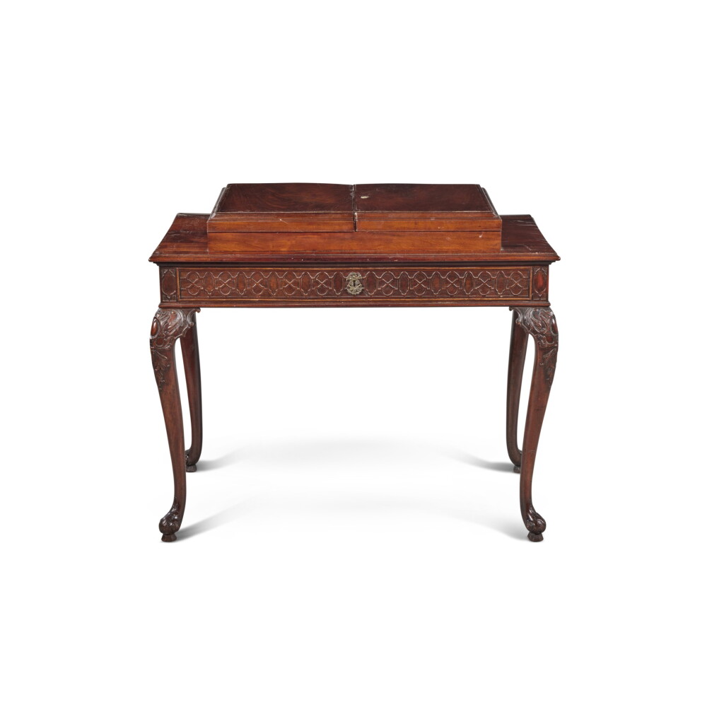 View full screen - View 1 of Lot 64. A George III Carved Mahogany Dressing Table, Circa 1760.