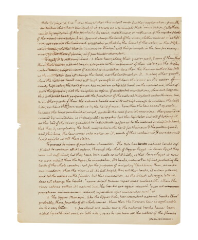View full screen - View 1 of Lot 11. Jefferson, Thomas | The "Batture Case": Edward Livingston v. Thomas Jefferson.