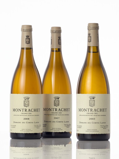 View full screen - View 1 of Lot 5104. Montrachet Domaine des Comtes Lafon Vertical (3 BT).