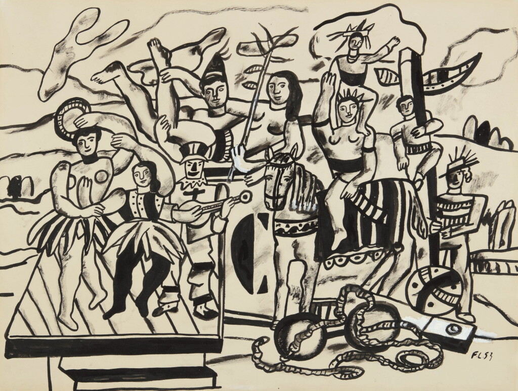 View full screen - View 1 of Lot 51. FERNAND LÉGER | LA GRANDE PARADE, ÉTUDE.