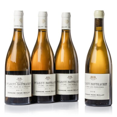 View full screen - View 1 of Lot 322. Puligny Montrachet 1er Cru Assortment 2017/2019 Domaine Henri Boillot (4 BT).