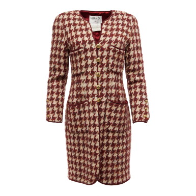 View full screen - View 1 of Lot 51. By Karl Lagerfeld Houndstooth-tweed Jacket, late 1980s-early 1990s.