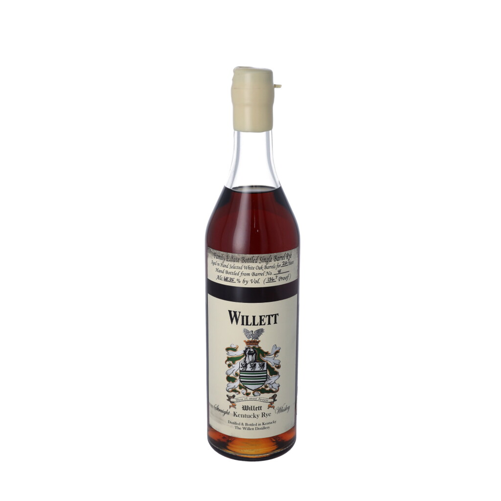 View full screen - View 1 of Lot 43. Willett Family Reserve 22 Year Old Single Barrel Rye #8 136.7 proof 1984 (1 BT75).
