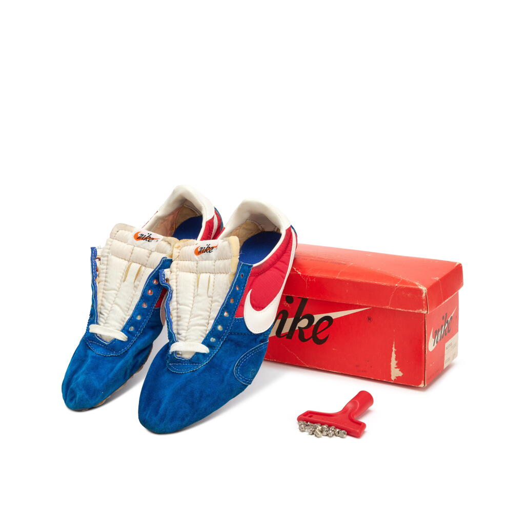 View full screen - View 1 of Lot 56. 1970s Nike ‘Pre Montreal’ Track Spikes | Size 9.5 .