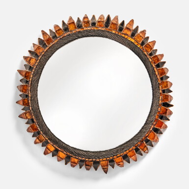 View full screen - View 1 of Lot 305. "Soleil à Pointes" Mirror.