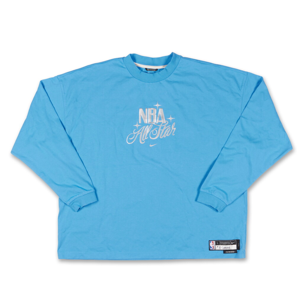 View full screen - View 1 of Lot 87. Kawhi Leonard Game Issued 2026 'NBA All-Star Game' Warmup Top | Probable Wear.