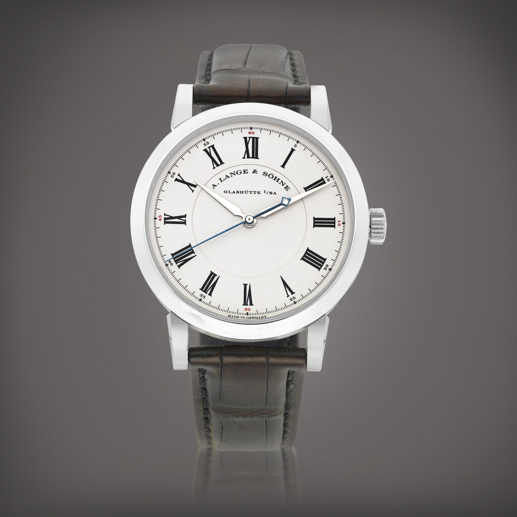 View full screen - View 1 of Lot 2151. Richard Lange, Reference 232.025 | A platinum wristwatch, Circa 2009 | 朗格 | Richard Lange, 型號232.025 | 鉑金腕錶,約2009年製.