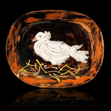 View full screen - View 1 of Lot 28. Colombe sur lit de paille (A. R. 79).